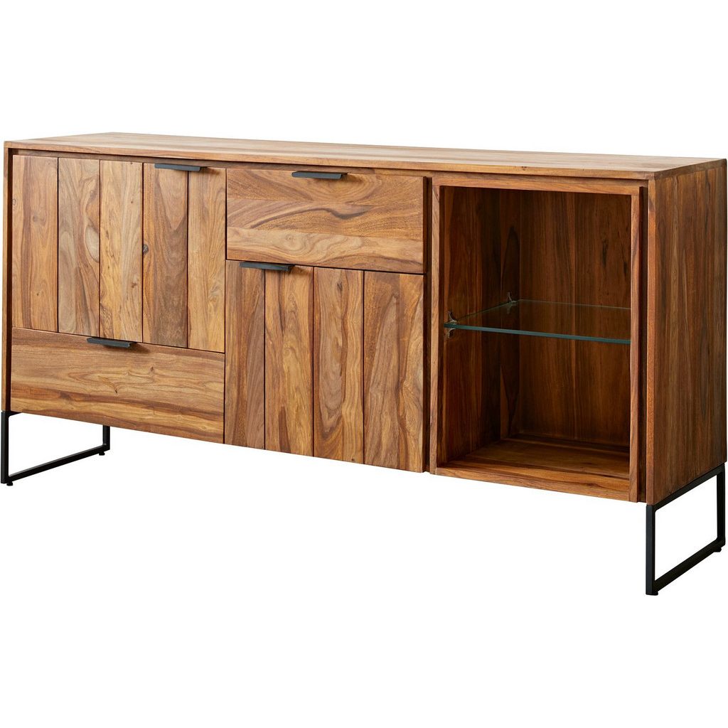 DELIFE Nook Sideboard aus Sheesham, 160 cm