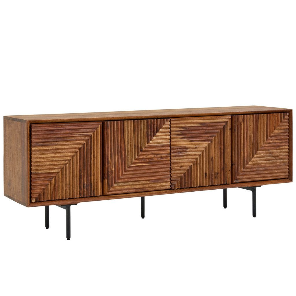 FINEBUY Lowboard FB78855 aus Sheesham